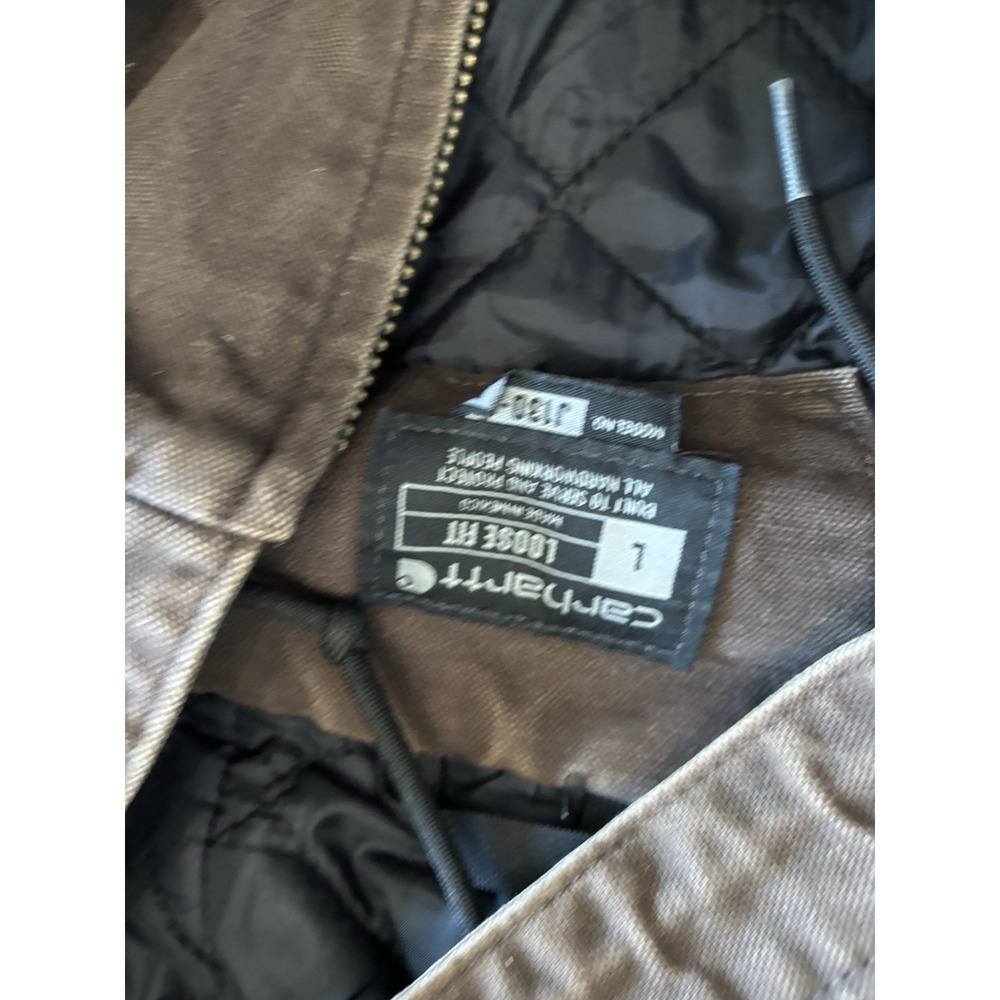 Carhartt Womens XL Washed Duck Insulated Bib Overalls OR4031-W Size L Jacket - Picture 13 of 15